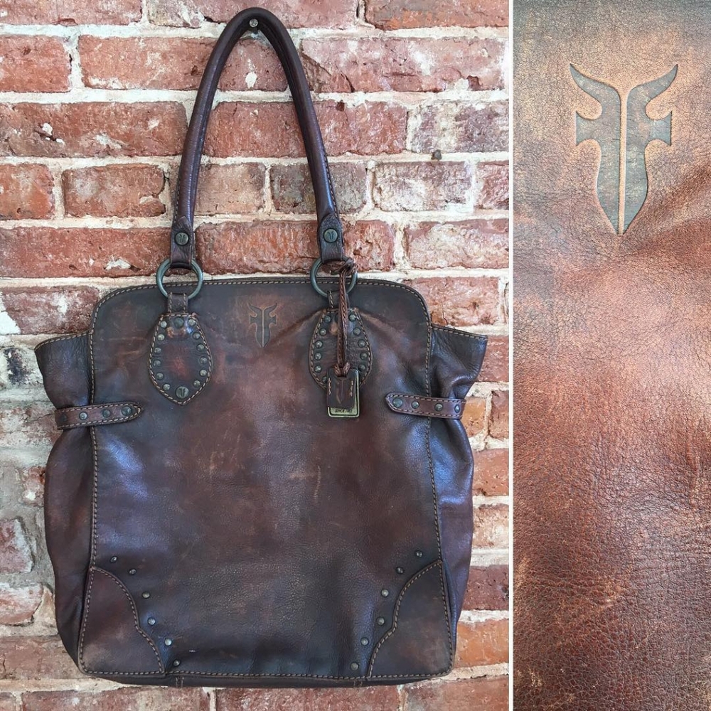 Frye Vintage Studded XL Tote